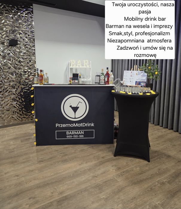 Barman na wesele I imprezy