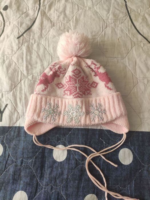 Набір шапок осінь зима для дівчинки, шапки дитячі