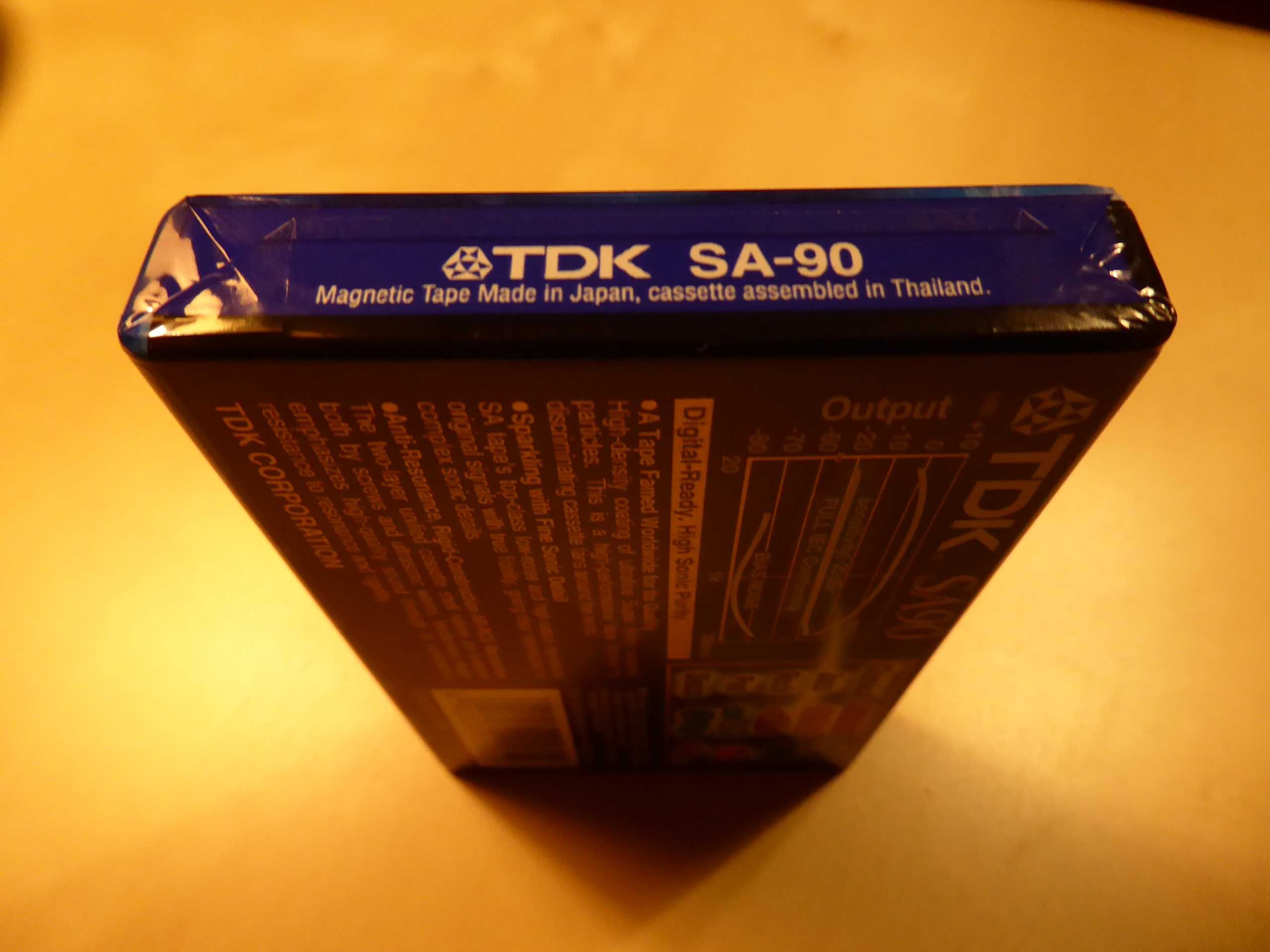 Nowa kaseta audio TDK SA 90 High Position, type II - wysoka jakość