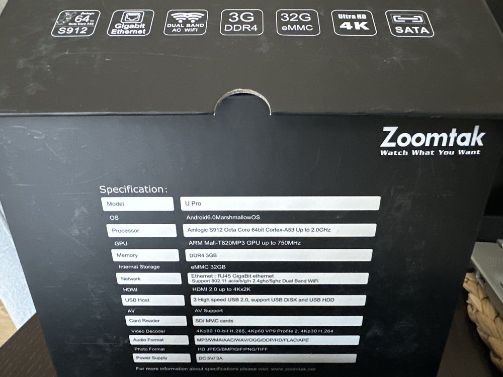 Zoomtak UPro Android Box TV