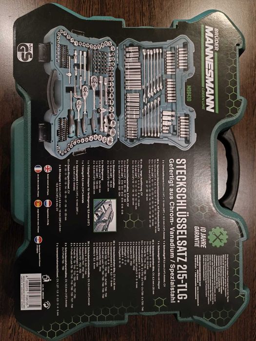 Klucze Brüder Mannesmann M98430 Walizka 215 el. idealne na prezent