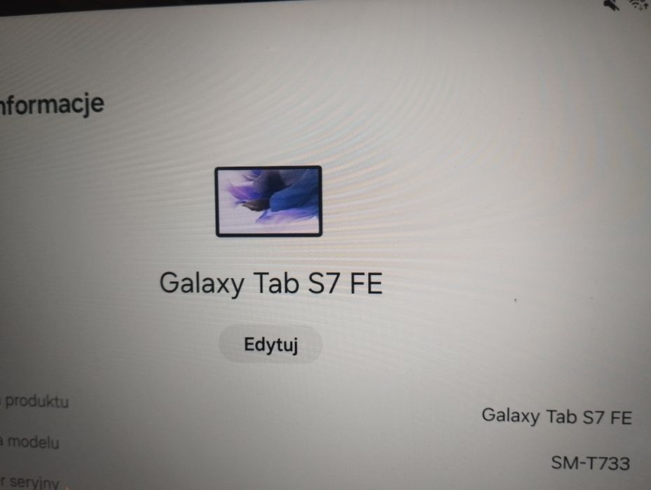 Tablet Samsung Galaxy S7 FE SM-T 733  128GB 6RAM  EKRAN 12,4