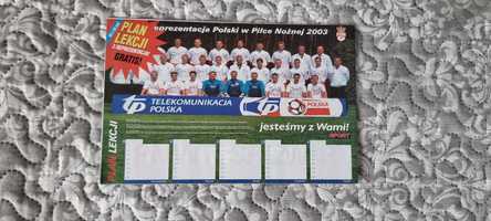 Plan lekcji reprezentacja Polski w piłce nożnej 2003