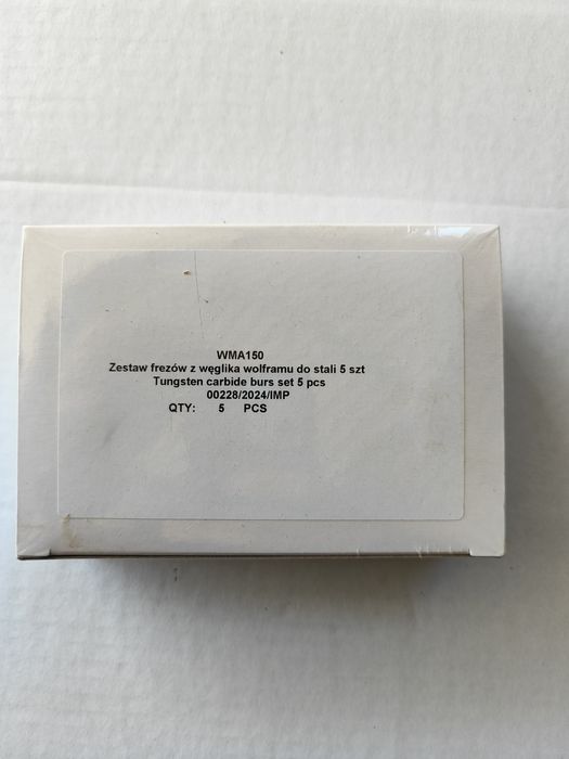 zestaw frezów z węglika wolframu Waryński