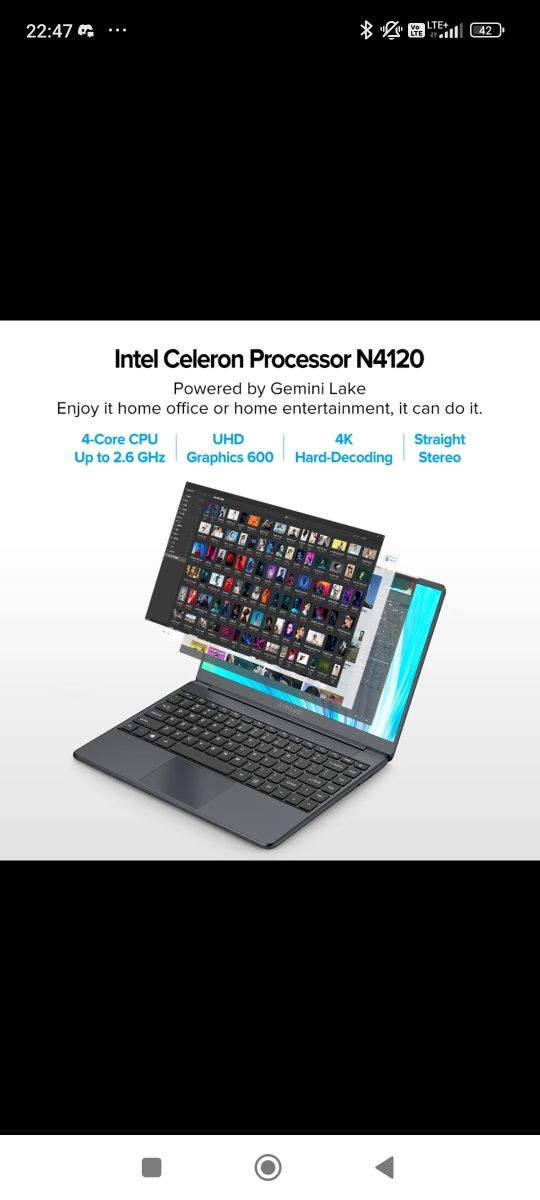 Laptop Teclast F7 plus3 Nowy