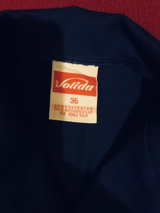 Granatowa bluzka z 2 kieszeniami ( S ) 36 , fartuszek, tunika