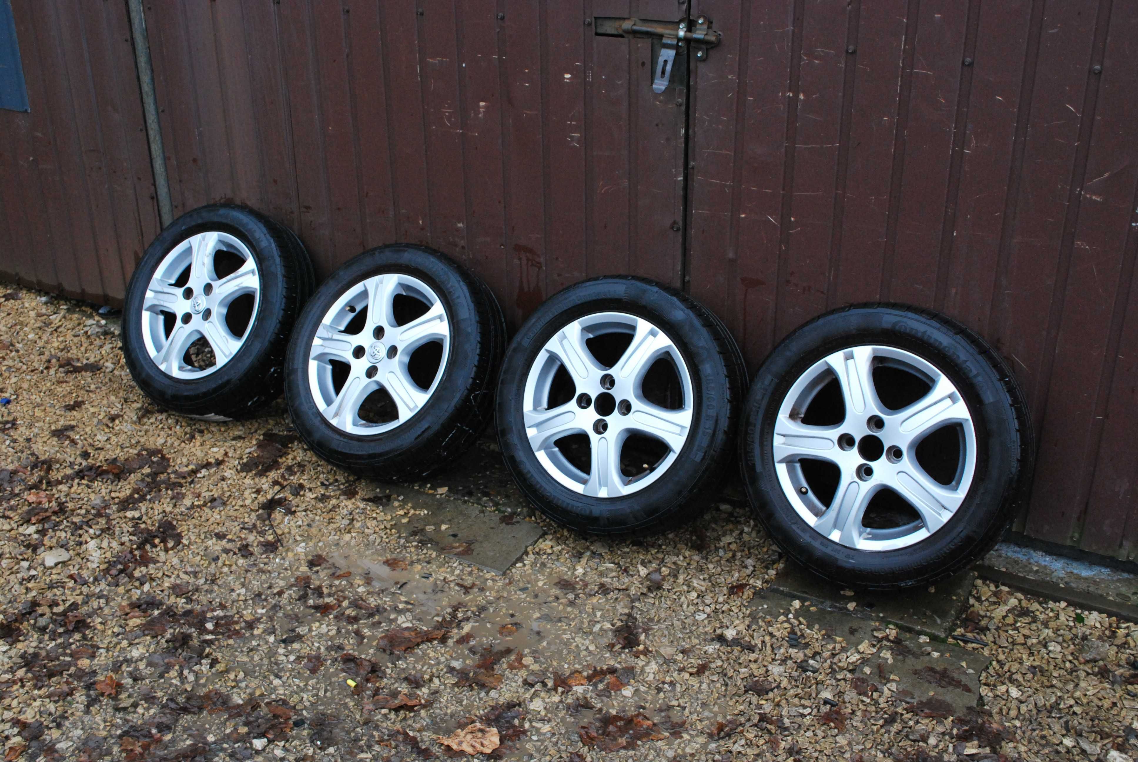 Koła 185/60 R15 4x100 Alufelgi + opony letnie 4x6mm Toyota Yaris