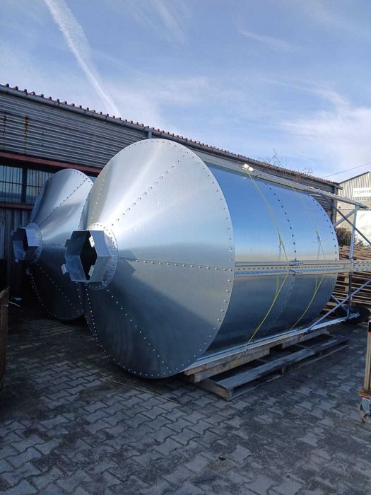 Silos lejowy paszowy CKM 8,7 m3, polski producent, złożony, 5,6 ton