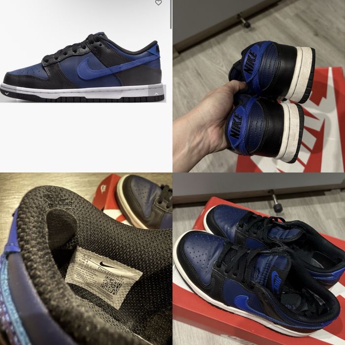 Dunk low кеды кожа