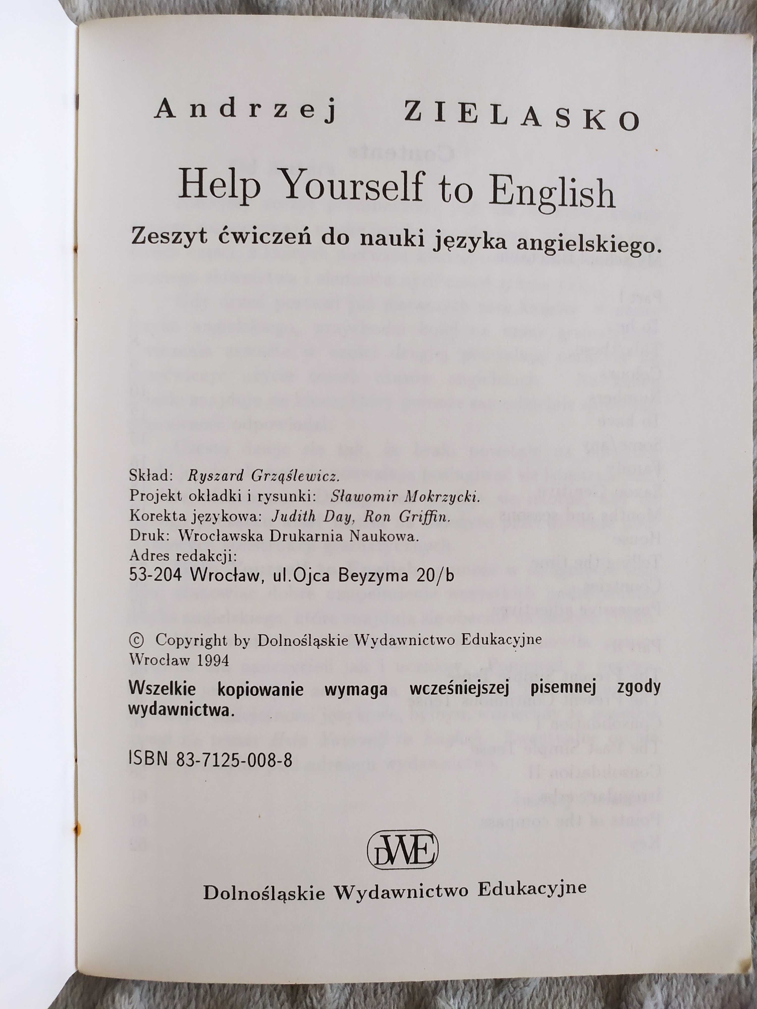 Zeszyt ćwiczeń do nauki angielskiego Helop yourself to english