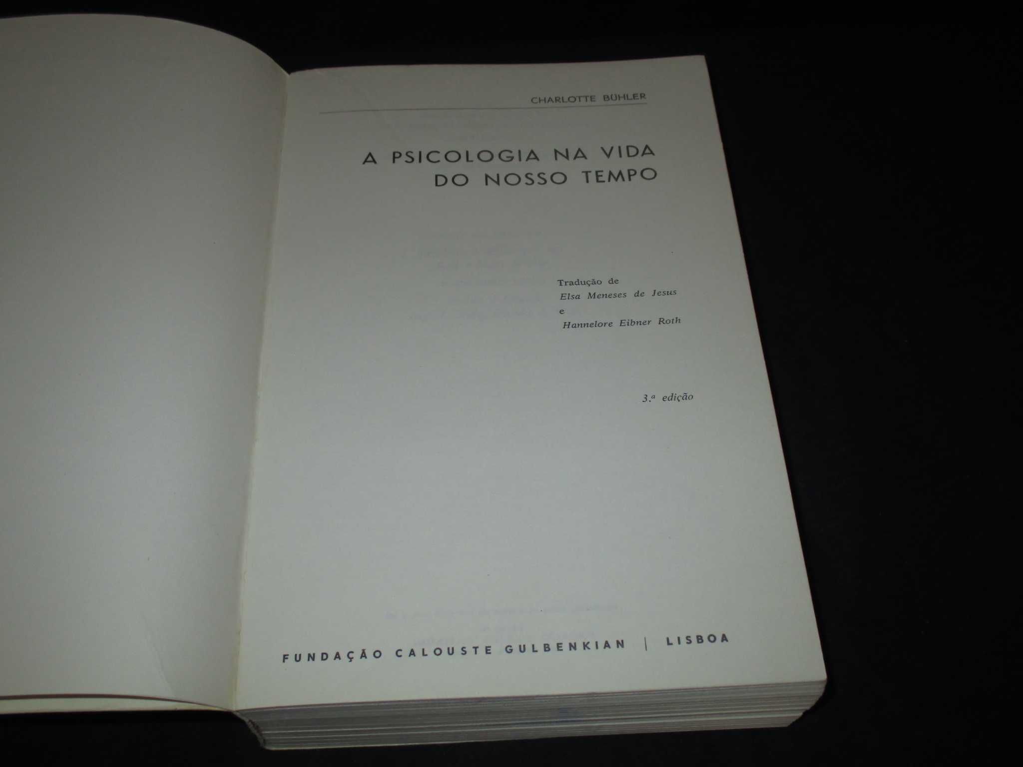 Livro Psicologia na vida do nosso tempo Gulbenkian