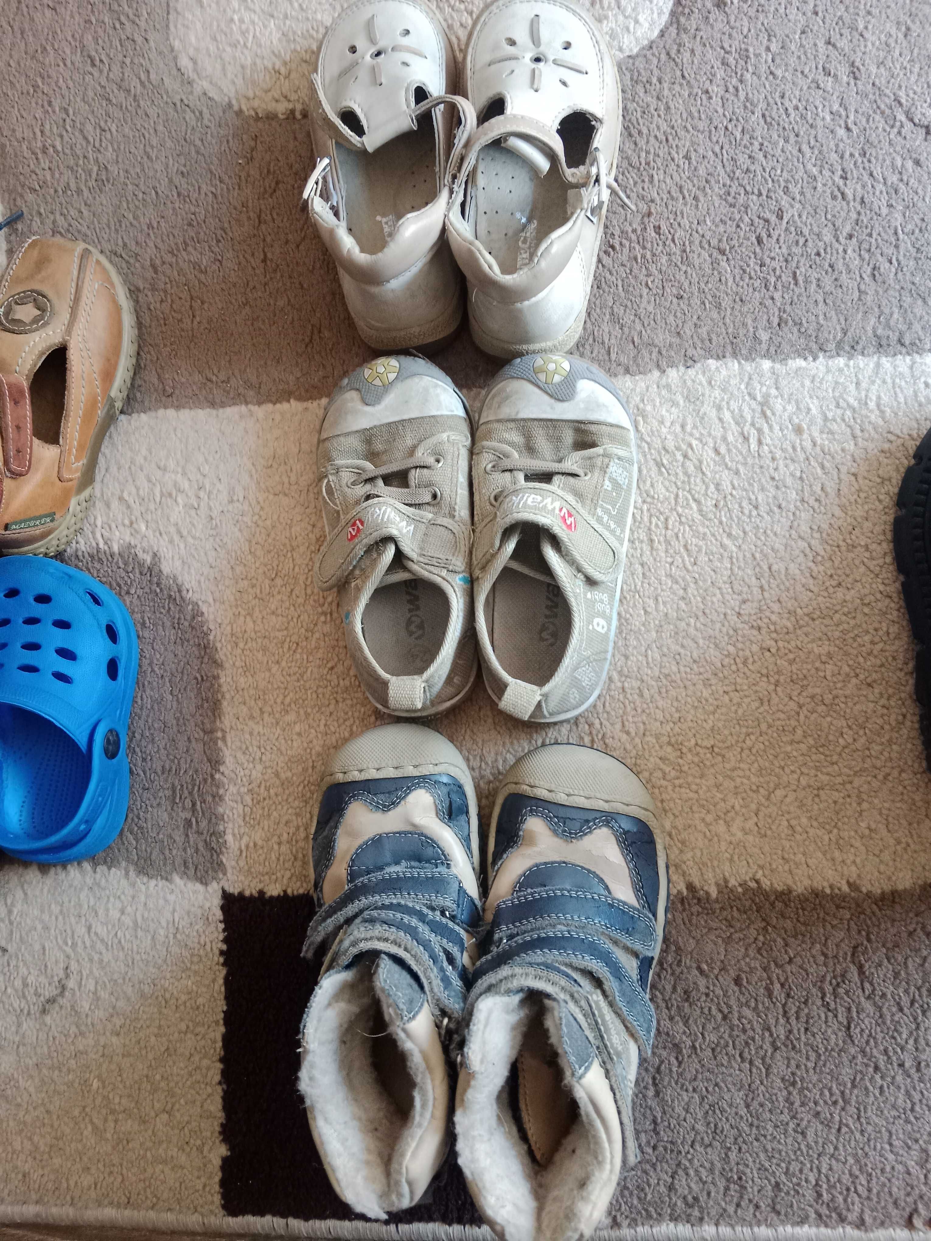 Zestaw butów r 21, 22, 24, 25, buciki chłopięce, komplet, sandałki 21