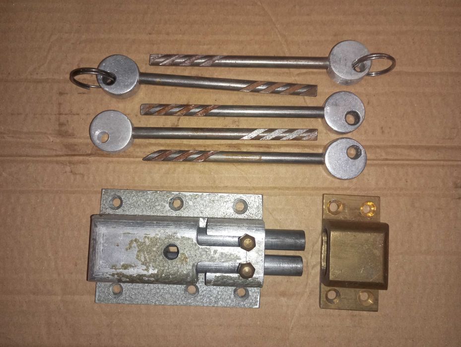 Дверной замок реечный накладной советский ссср