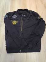 Kurtka Bomberka Alpha Industries Montocyklowa Naszywki