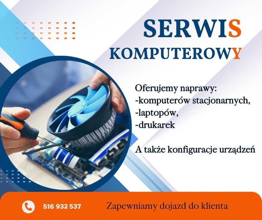 Naprawa komputerów, laptopów - serwis komputerowy