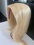 Toper tupet treska dopinka włosy naturalne blond 40 cm