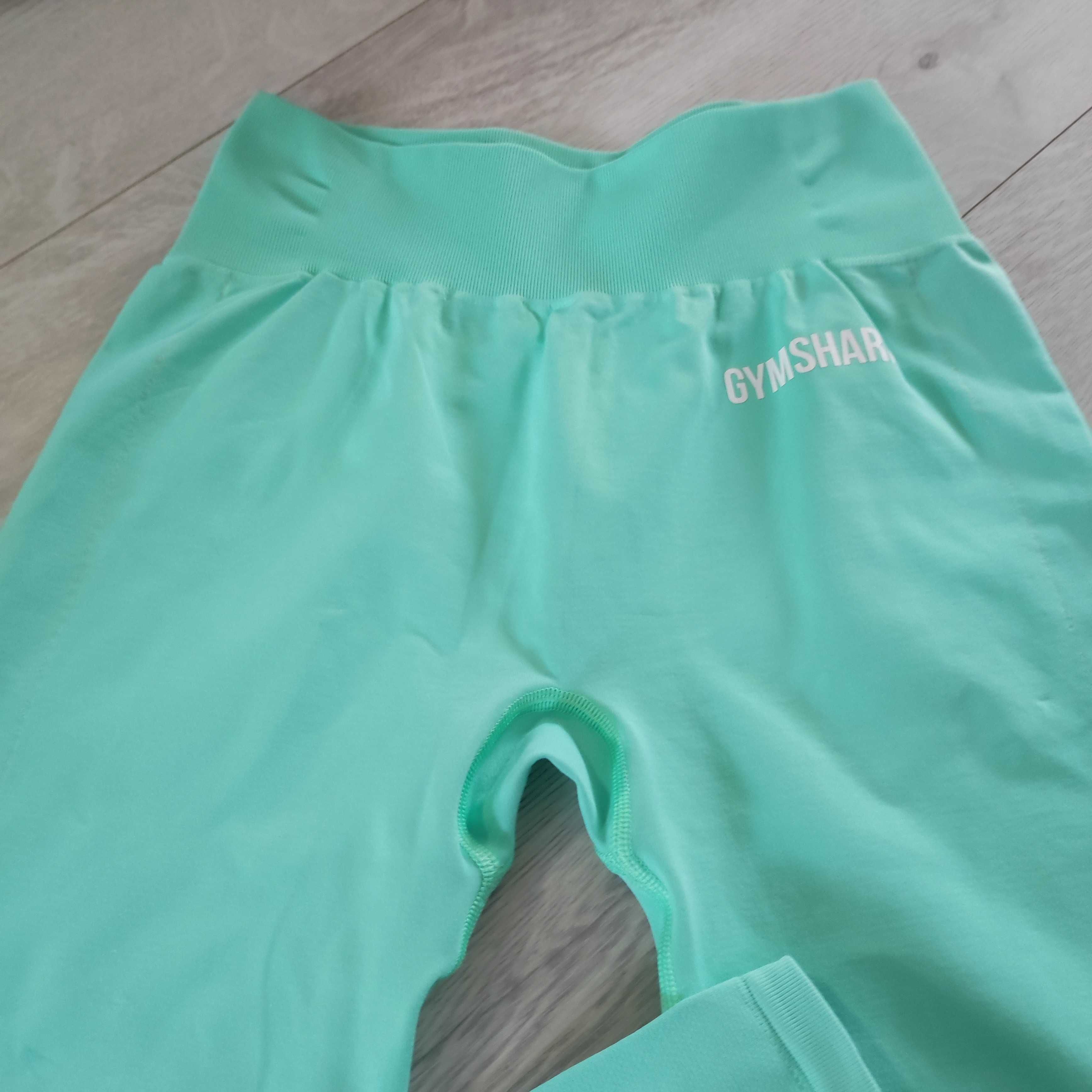 Nowe gymshark leginsy M seledynowe piękne
