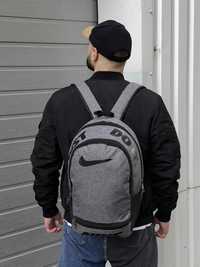 Мужской рюкзак nike серый городской, спортивный портфель в школу найк.