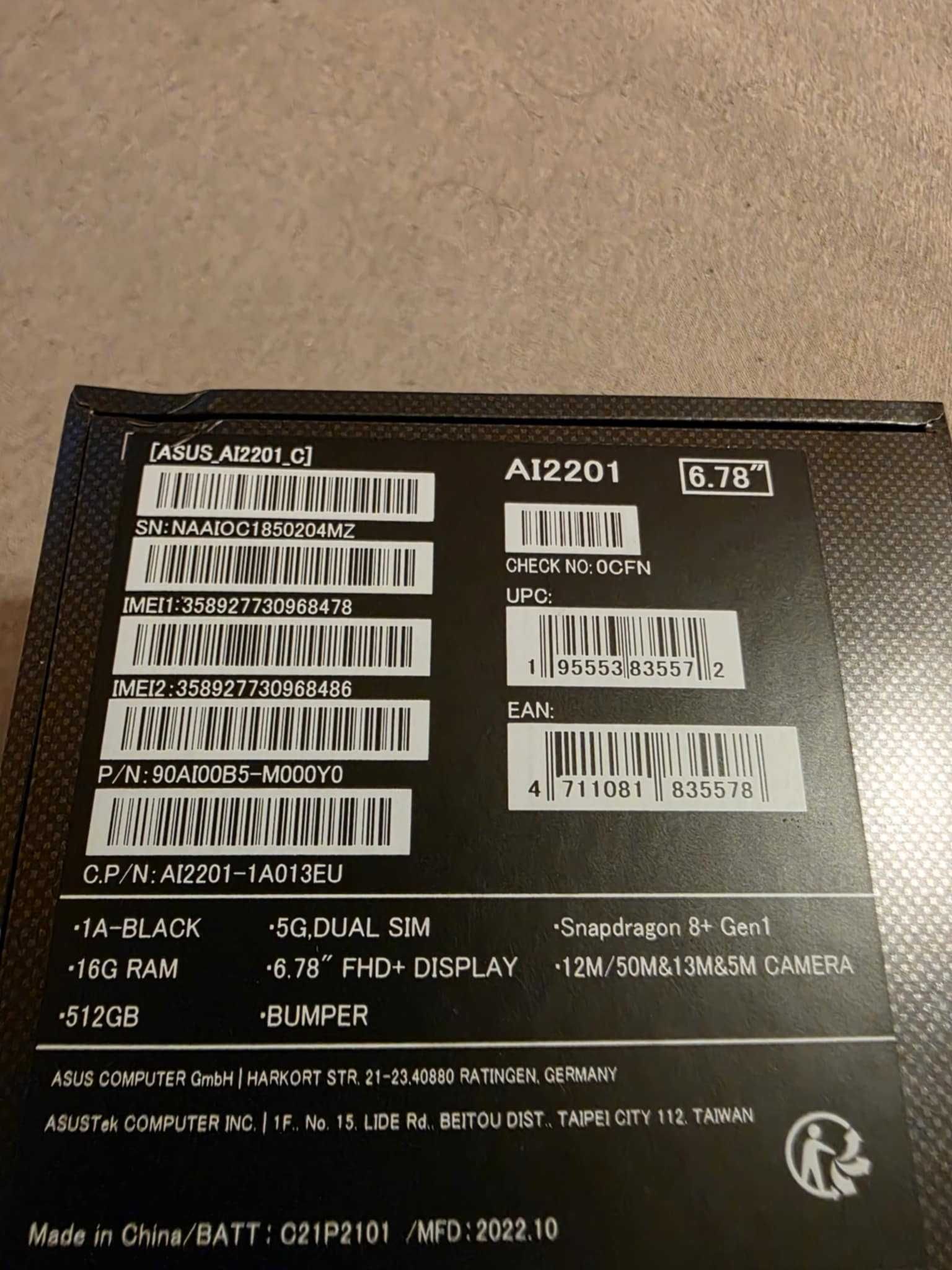Sprzedam Asus Rog Phone 6 16gb/512gb