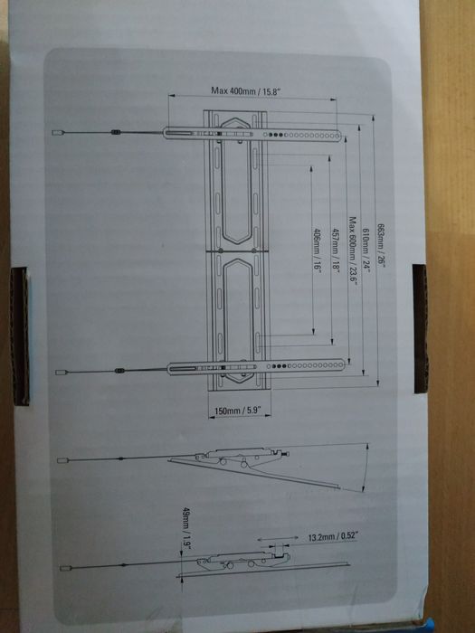 Uchwyt TV / monitor niekompletny