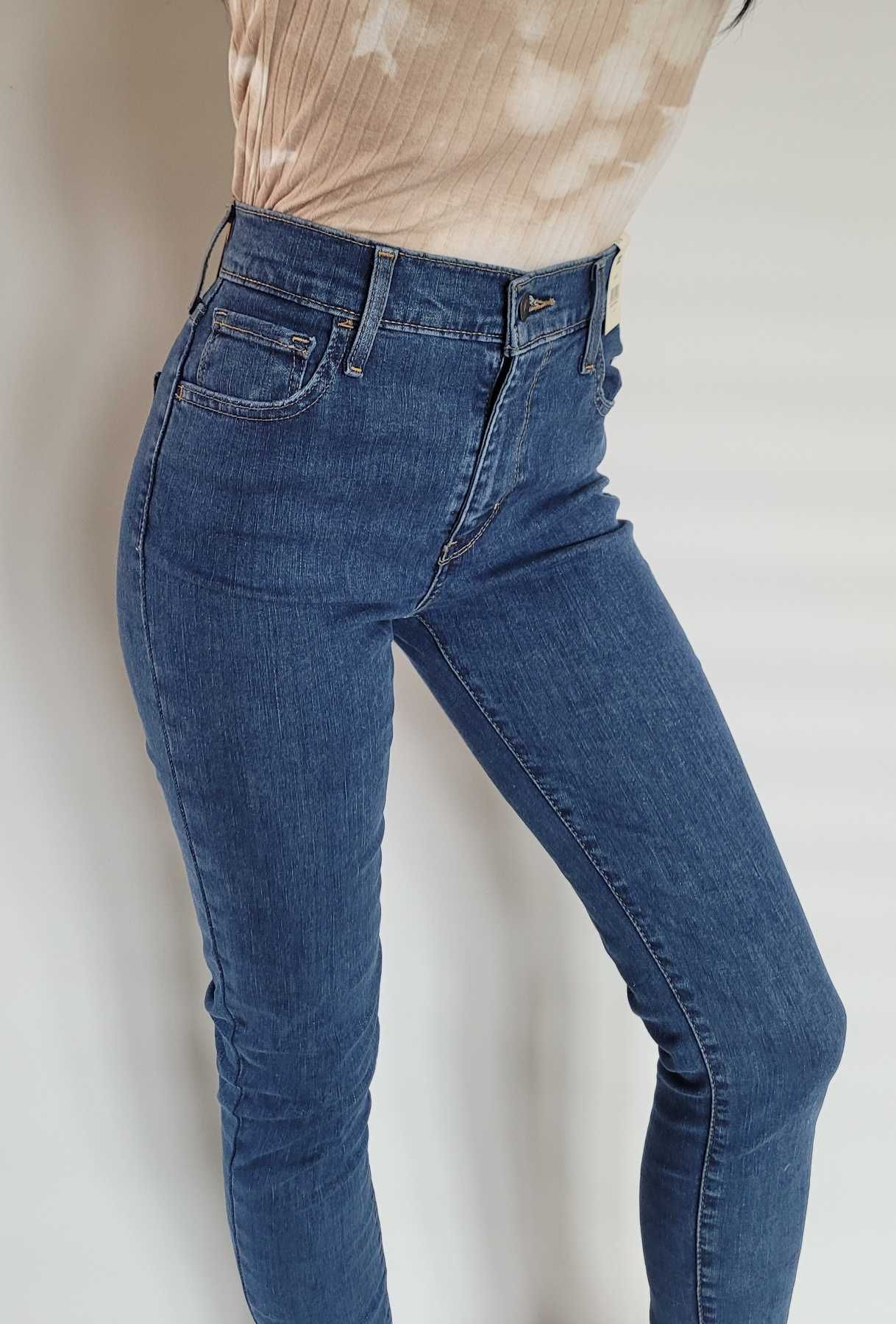 Jeans Levi's 720 High Rise Super skinny wysoki stan W27 L32 36/S 479zł