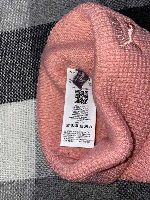 Жіноча рожева шапка puma archive beanie peach smoothie нова оригінал
