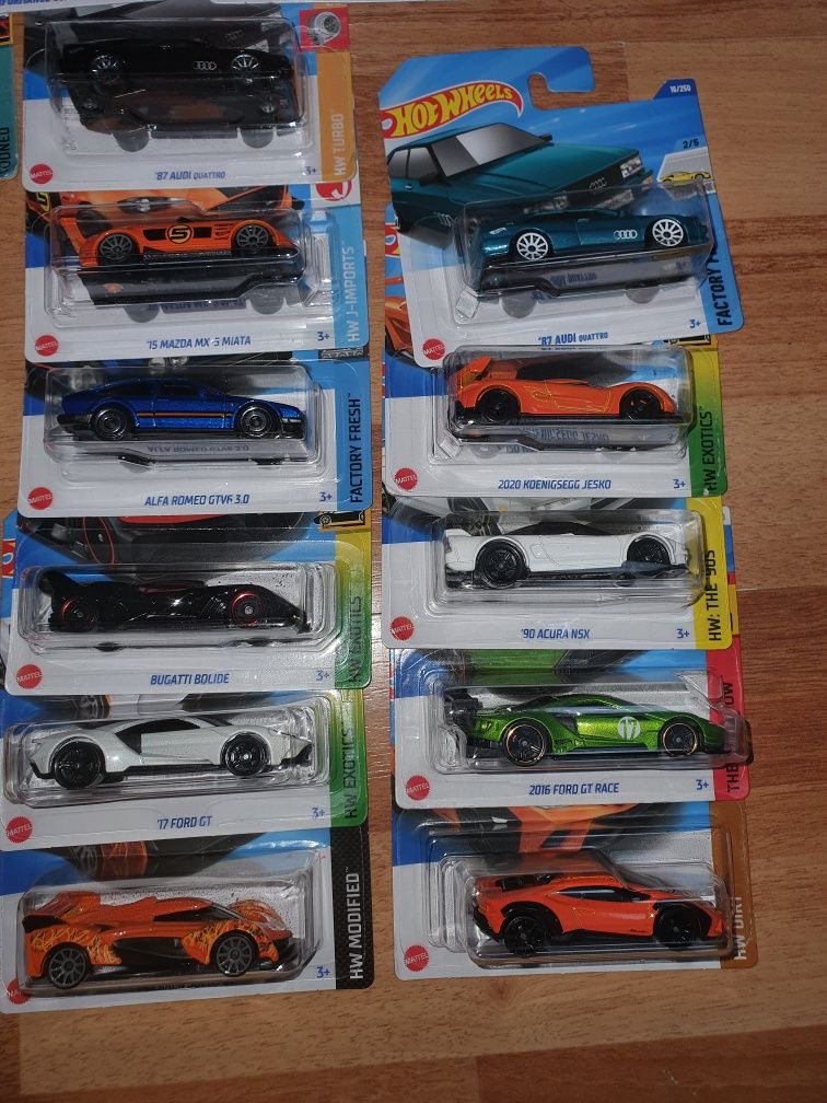 Hot wheels autka lamborghini i inne