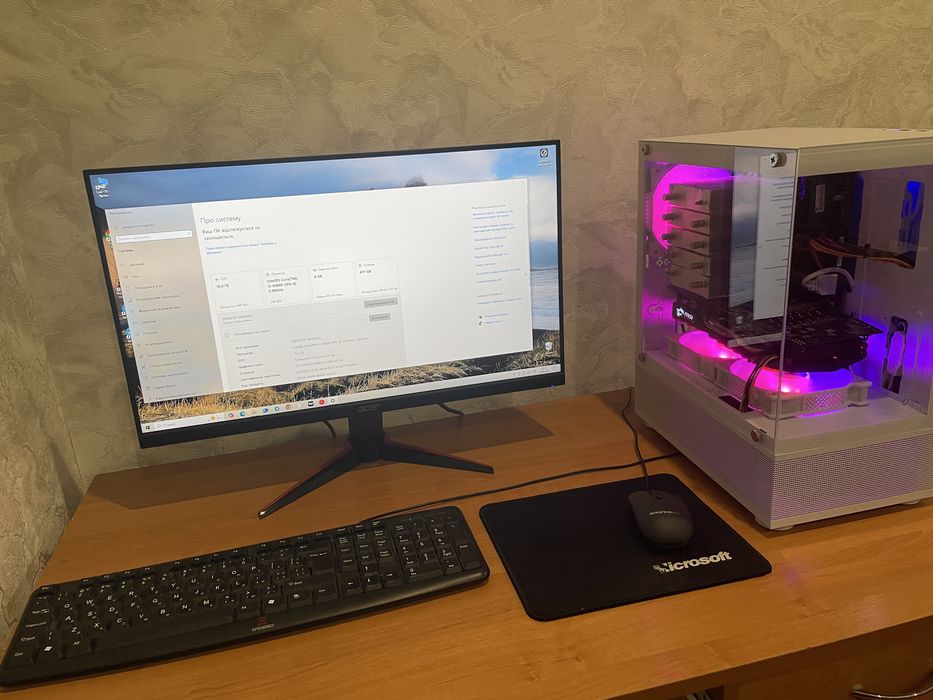 Увага Акція ,Ігровий пк ,rx 570 4gb,i5 9400,16 опери, ссд і блок  500