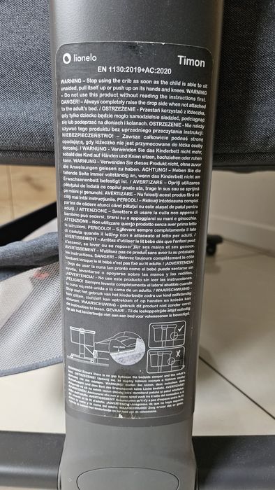 Łóżeczko dostawne Lionelo Timon + materac