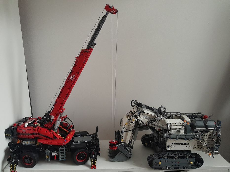 Lego technik liebherr 42100 dźwig 42082