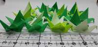 20 x Mini żuraw origami handmade zestaw zielony