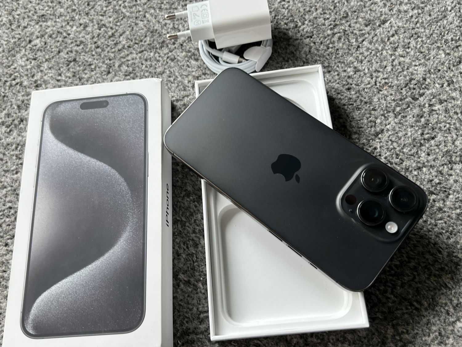 iPhone 15 Pro Max 512GB SPACE GREY SZARY Grafitowy Bat97%+ SZKŁO