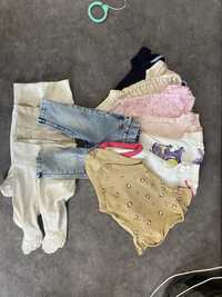 Одежда для  девочки 56-62 боди джинсы 0-3 next zara hm carters disney