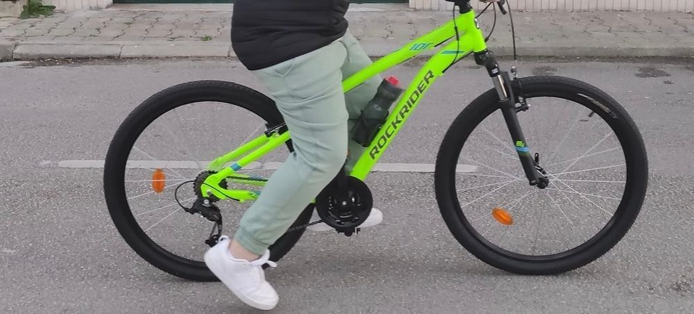 Bicicleta com mudanças punho