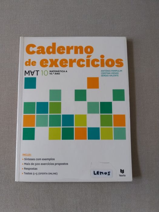 Caderno de atividades 10 ano Matemática