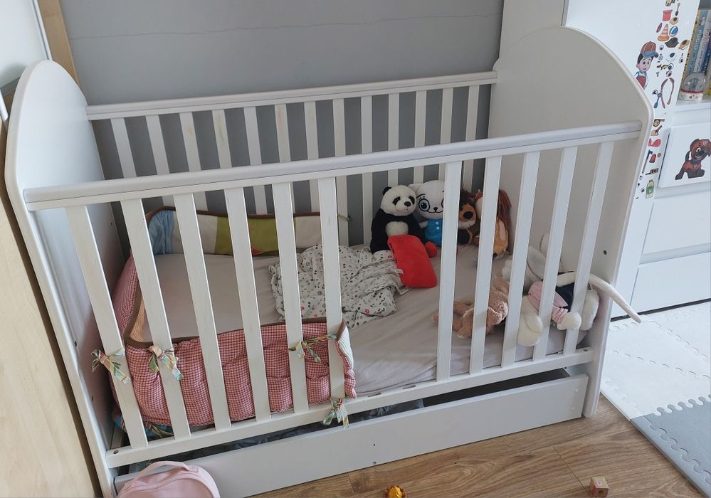 Łóżeczko białe Myszka Mini
