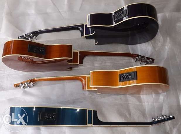 Set de guitarra eletroacústica com duplo cutaway