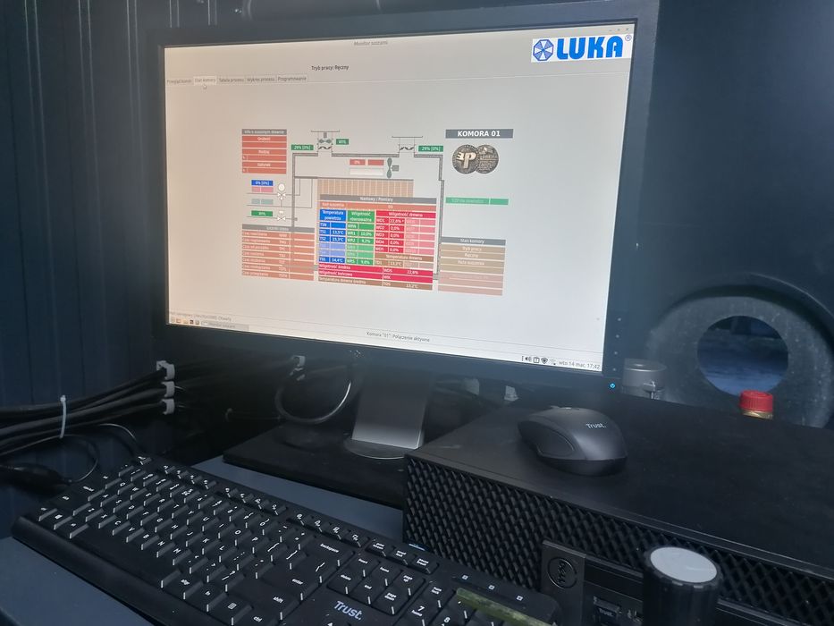 suszarnia do drewna 7-metrowa kompletna  sterowanie automatyczne