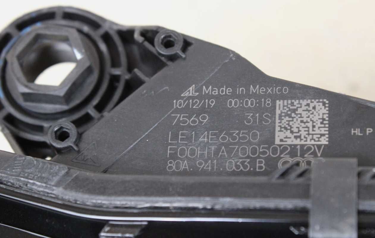 Ліва фара Audi Q5 80A 2016 - 2020 Full Led USA