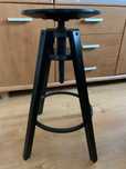 IKEA DALFRED Stołek barowy hoker czarny, 63-74 cm