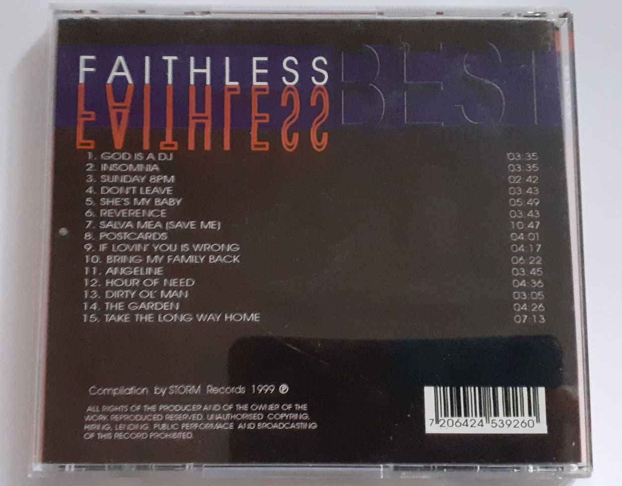 Faithless Best - CD
