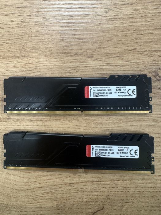 (2x8) HyperX 16 GB DDR4 2666 MHz Fury Black (HX426C16FB3/8)