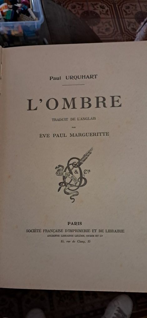 L'ombre - Paul Urquhart