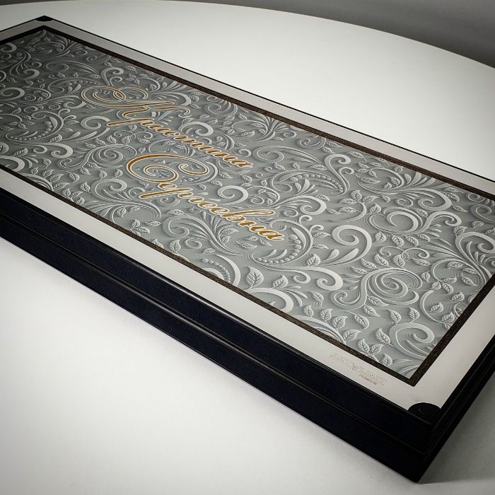 Нарды в стиле хай-тек. Дизайн под заказ. Art-limit. Нарди. Подарунок