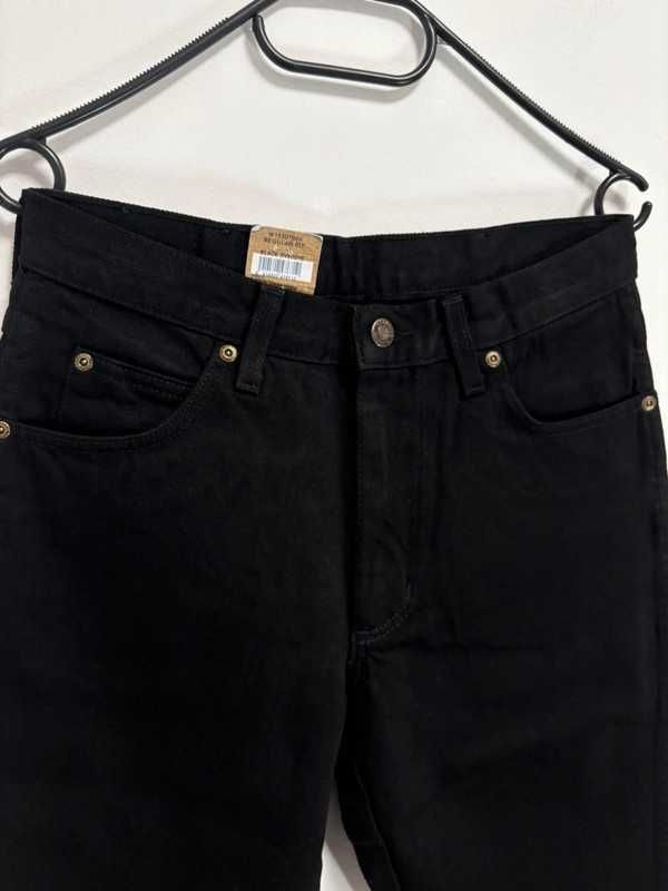 Wrangler Regular Fit W30 L32 Męskie Jeansy Czarne 100% Bawełna Denim