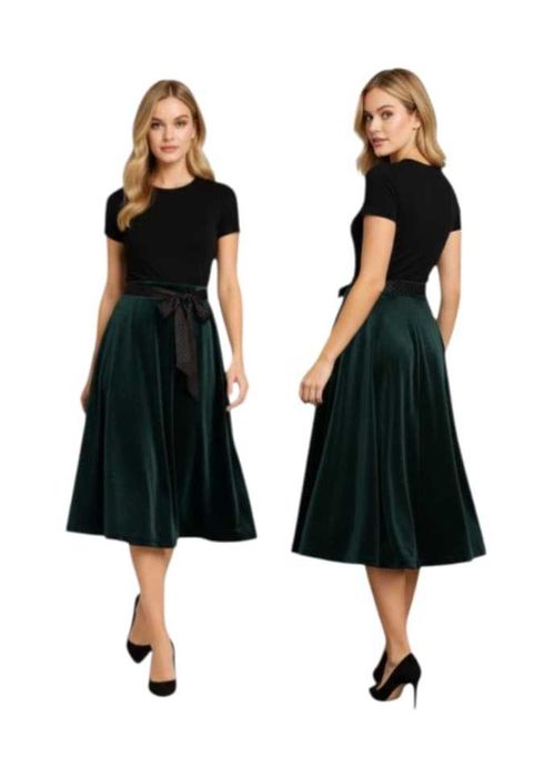 NOWA spódnica damska zielona na gumce PRODUKT POLSKI