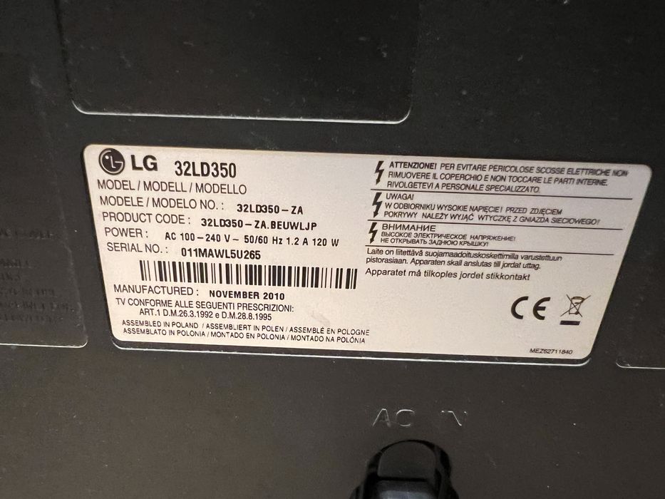 Tv LG 32 cale telewizor 32c