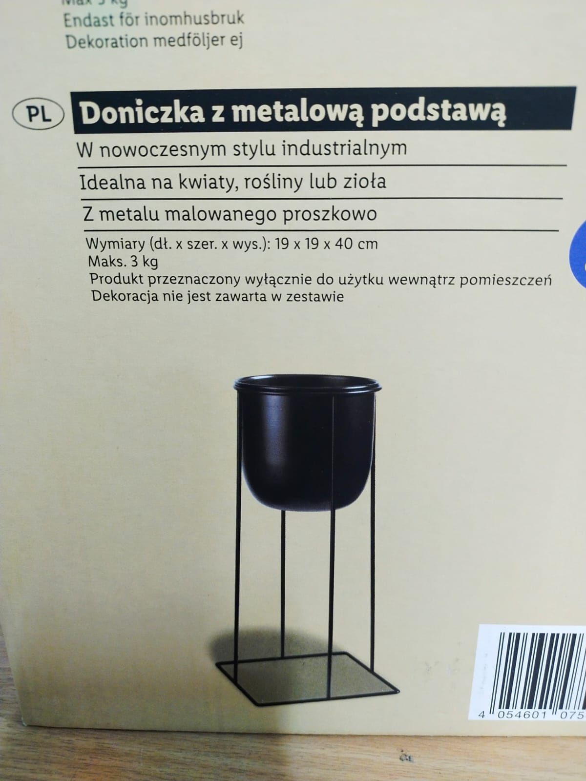 Doniczka z metalową podstawą LivarnoHome