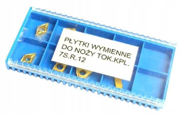 Noże tokarskie składane 12x12mm Kpl 7szt + dodatkowe płytki