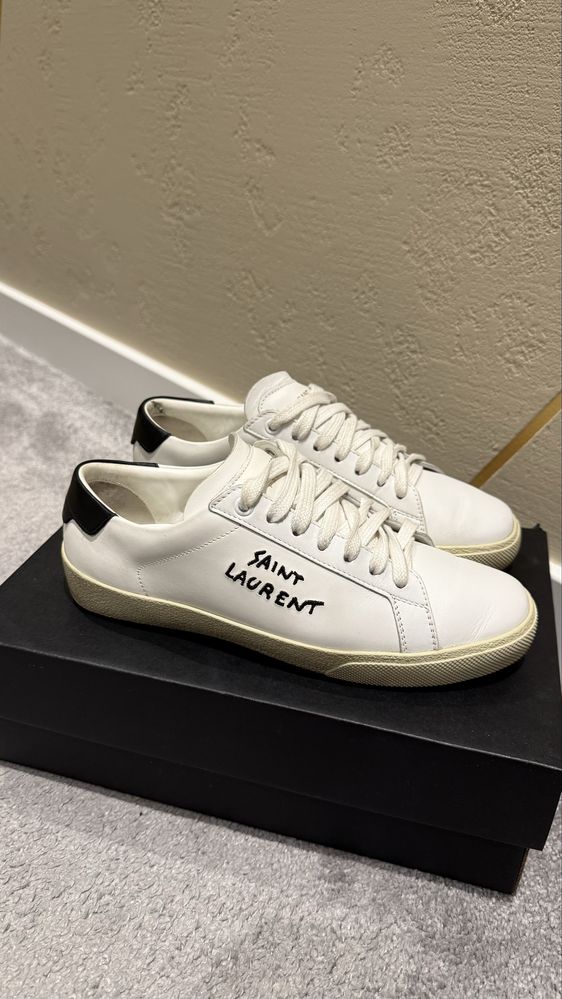 Кеди saint laurent  білі 37.5-38 розмір